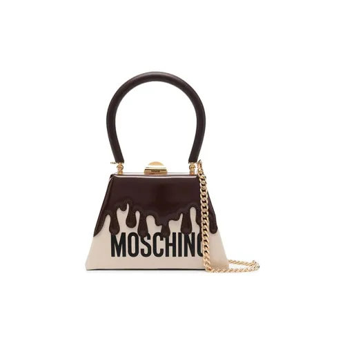 MOSCHINO Кожа Сумка Мини Женская Бежевая Коричневая