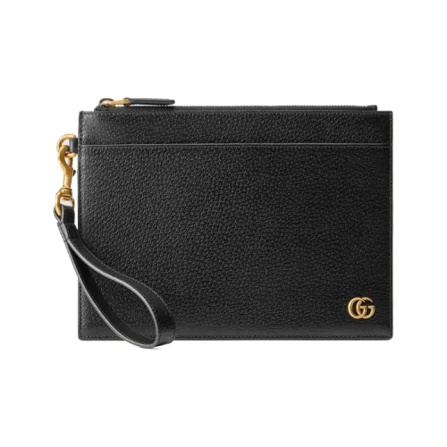 GUCCI Marmont GRAIN LEATHER Клатч Мужской Черный