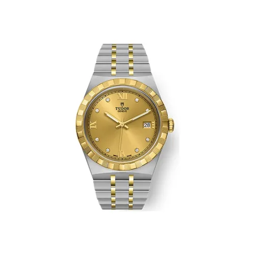 TUDOR Автоматический Механический Movement Женские Royal Collection Часы 34 мм Золотые