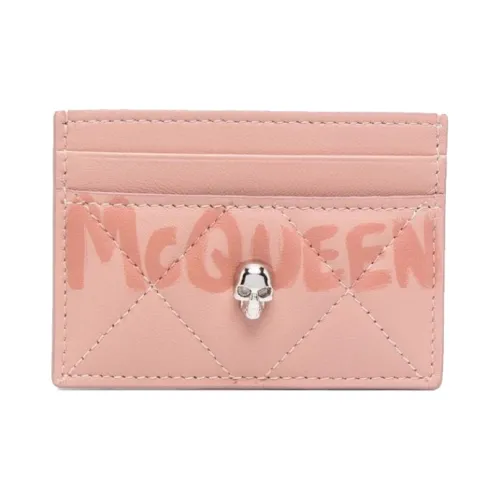Alexander McQueen Кожа Кредитная карта Кошелек Женские Розовый