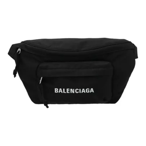 Balenciaga Нейлоновая сумка-банка мужская черная