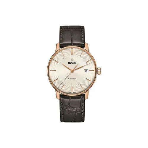 RADO Автоматический Механический Механизм Мужские Часы Crystal Sparkle Collection 38 мм Кофейного Цвета