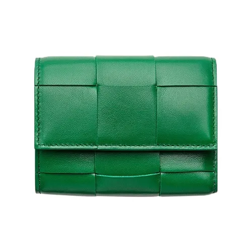 Bottega Veneta Sheepskin Кошелек для монет Unisex Green