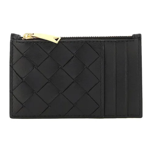 Bottega Veneta Кожа Держатель для карт Монетница Женская Черная