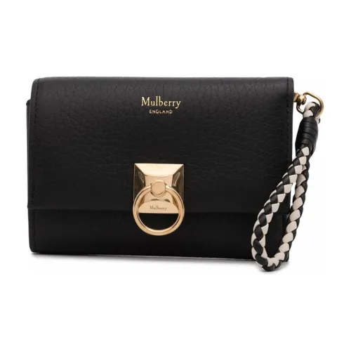 Mulberry Кожа Кошелек Женские Черный