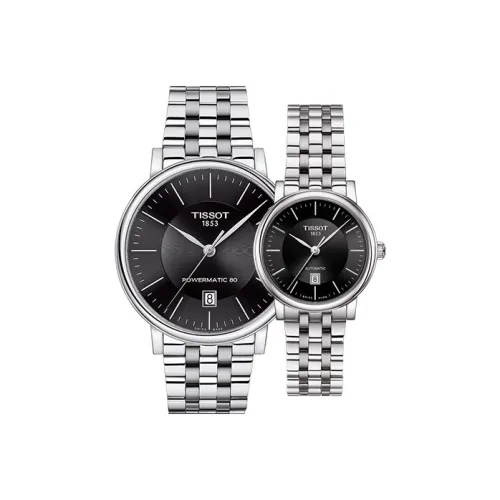 Tissot Автоматический Механический Movement Унисекс Carson Elite Series Часы 40 мм Черные