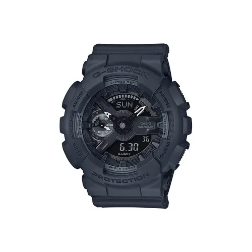 CASIO Кварцевый механизм Смола Ремешок Часы Мужские Черный Циферблат GMA S110CM 8A