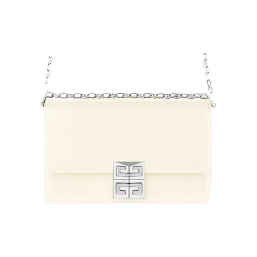 GIVENCHY 4G Коровья кожа Сумка через плечо Маленькая Женская Слоновая кость