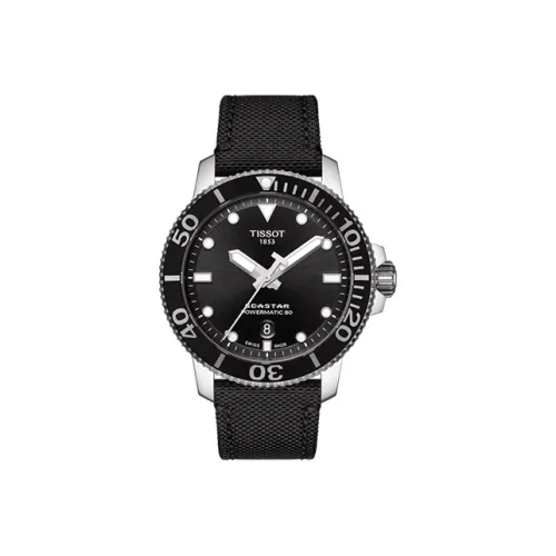TISSOT Автоматический Механический Механизм Мужские Часы Starfish Collection 43 мм Черные