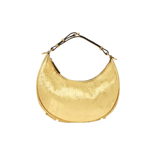 FENDI fendigraphy Кожа Полумесяц Сумка Плечевая Сумка Маленькая Сумка Женская Золотая