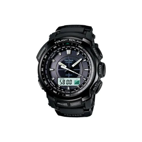 CASIO PRO TREK Collection Кварцевый механизм Смольный ремешок Часы Мужские Черный циферблат PRG 510 1