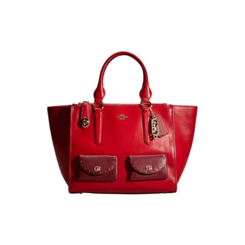 COACH Crosby Кожа Плечо Сумка через плечо Сумка Средний Женский Красный