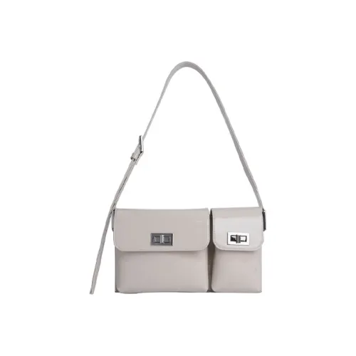 By Far Billy Коровья кожа Лакированная кожа Сумка на плечо Почтовая сумка Багетная сумка Сумка Сумка через плечо Женская