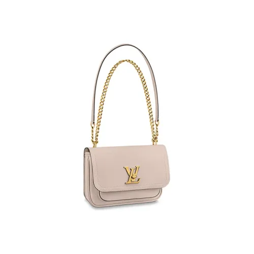 LOUIS VUITTON Сумка из коровьей кожи с цепочкой сумка через плечо женская цвет тауповый