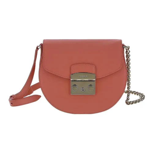 Furla Metropolis Collection Кожа Сумка через плечо Мини Женская Красная