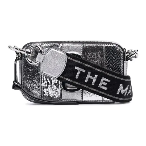MARC JACOBS Полиуретан Camera Сумка Сумка через плечо Женская Серебряная Серый