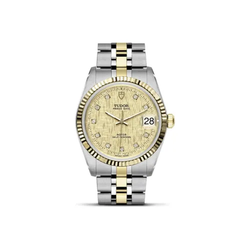 TUDOR Механический Movement Женские Часы Prince and Princess Collection 34 мм Шампанское