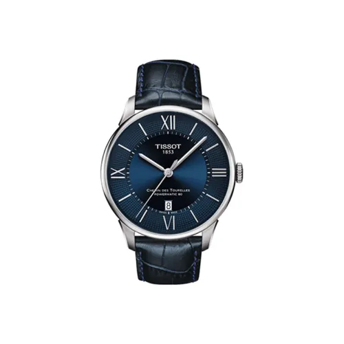 TISSOT Автоматический Механический Механизм Мужские Часы Tourelles Collection 42 мм Синий