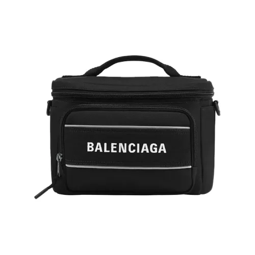 Balenciaga Нейлоновая сумка Camera сумка через плечо унисекс черного цвета