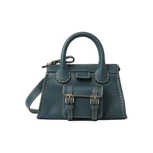 Chloe Edith Сумка через плечо из кожи буйвола мини-сумка женская зеленая