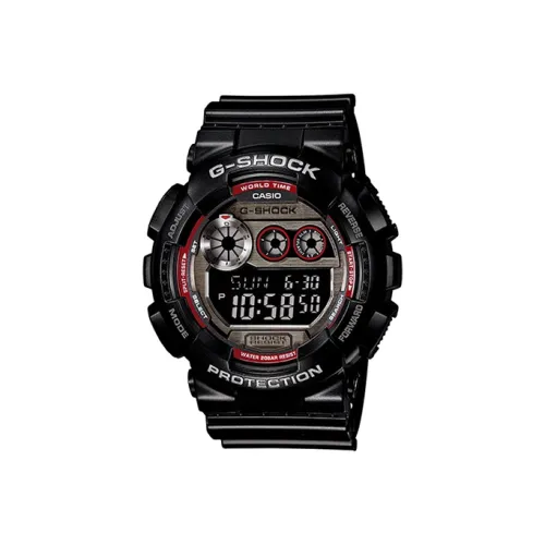 CASIO G SHOCK Кварцевый механизм Смольный ремешок Часы Мужские Черный циферблат