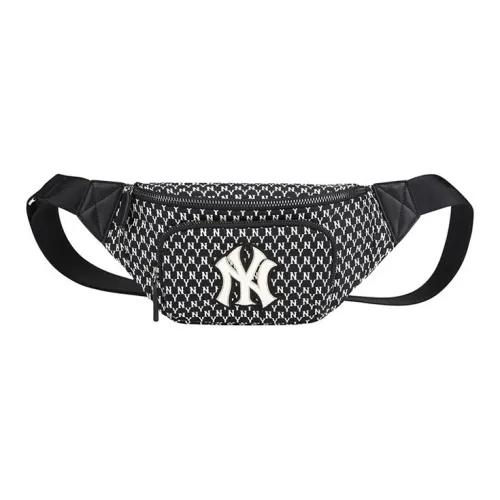 MLB MONOGRAM Коллекция Нейлоновая Сумка через плечо Бананка Стандартная Унисекс Черная