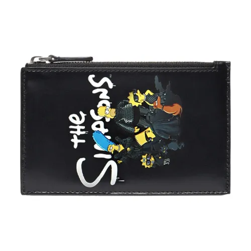 Balenciaga Кошелек из коровьей кожи Coin и держатель для карт And унисекс черного цвета