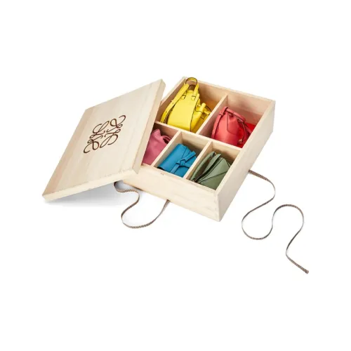 LOEWE Napa Телячья кожа Нано Сумка Gift Box Set Большой мини Женские Многоцветный