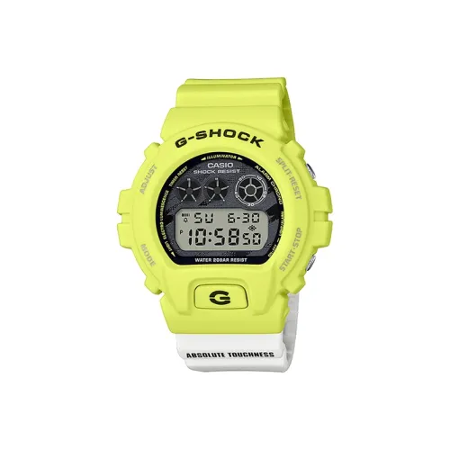 CASIO Кварцевый механизм Смола Ремешок Часы Мужские Зеленый циферблат DW 6900TGA 9