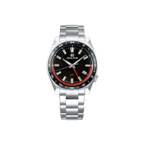 GRAND SEIKO Кварцевый механизм нержавеющая сталь ремешок мужские часы черный циферблат