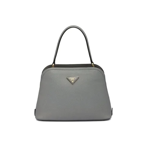 PRADA Кожа Одно Плечо Ручная Сумка Сумка через плечо Мини Темно-сланцево-серый