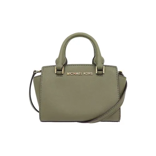MICHAEL KORS Selma Кожа Пельменная Сумка Сумка Сумка через плечо Сумка через плечо Женская Оливково-зеленая