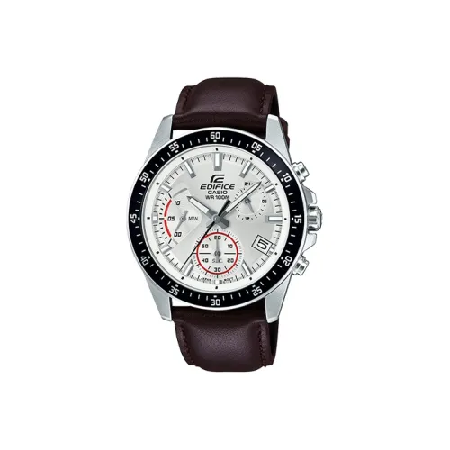 CASIO Кварцевый механизм Мужские часы EDIFICE 48,5мм*43,8мм*12,1мм Белый