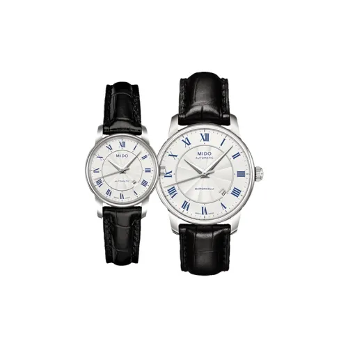 MIDO Baroncelli Автоматический Механический Механизм Унисекс Часы 29 мм Белый Циферблат