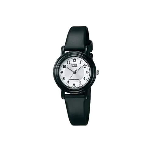 CASIO Pointer Family Кварцевый механизм Смольный ремешок Часы Женские Белый циферблат