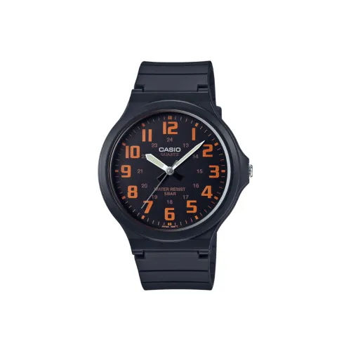 CASIO Standard Series Кварцевый механизм Смольный ремешок Часы Мужские Черный циферблат