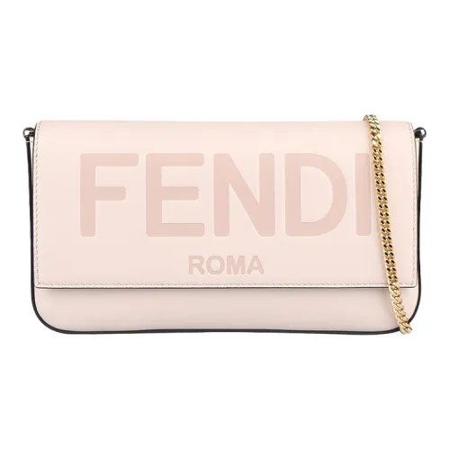 FENDI Кошелек из телячьей кожи сумка через плечо сумка на плечо женский светло-розовый конфетный