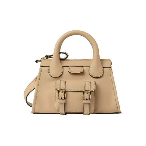 Chloe Chloé Handbag Edith Сумка из кожи буйвола Мини Женская Светлый Умбра