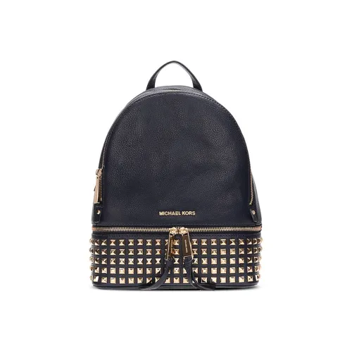 MICHAEL KORS MICHAEL KORS Luggage Collection Личиевая текстура Кожа Коровья кожа Рюкзак Женские Темно-синий
