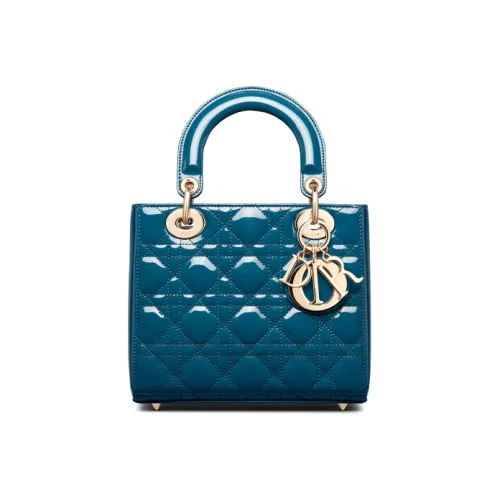DIOR Lady Dior Лакированная кожа Телячья кожа Сумка Lady Dior Сумка Сумка через плечо Сумка через плечо Клатч Маленький