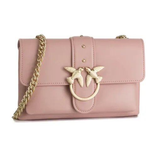 PINKO Кожа Swallow Сумка Курьерская сумка Сумка через плечо Средняя Женская Розовая