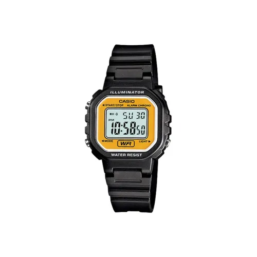 CASIO YOUTH Collection Металл Small Block Кварцевый механизм Смола Ремень Часы Женские Часы Желтый Циферблат