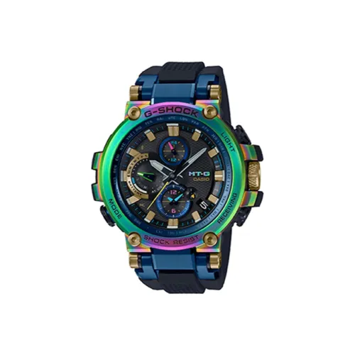 CASIO MT G Series г Shock MTG Коллекция Солнечный Кварцевый механизм Смола Ремень Часы Мужские Черный циферблат