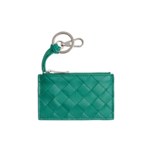 Bottega Veneta Коровья кожа Key Pouch Маленький Мужской Гонки Зеленый