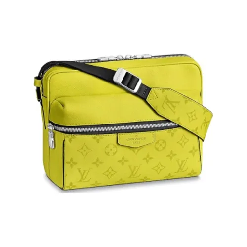 LOUIS VUITTON MessengerOutdoor Сумка через плечо из коровьей кожи с покрытием холст мужская желтая