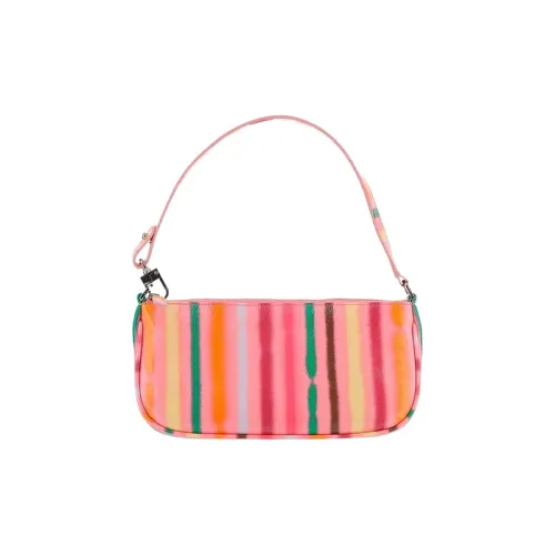 By Far Rachel Кожа Сумка на плечо Сумка Сумка через плечо Женская Розовая Многоцветная