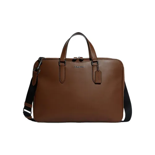 COACH Graham Коровья кожа Доска Сумка Сумка через плечо Сумка через плечо Большая Мужская Темно-коричневая