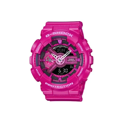 CASIO YOUTH Collection Круглый Analog Collection Кварцевый механизм Смольный ремешок Часы Женские Розовый циферблат