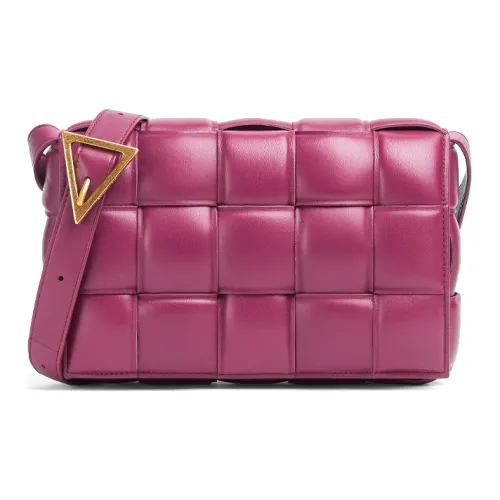 Bottega Veneta Padded Cassette Sheepskin Pillow Bag Crossbody Bag Shoulder Bag Women's Purple