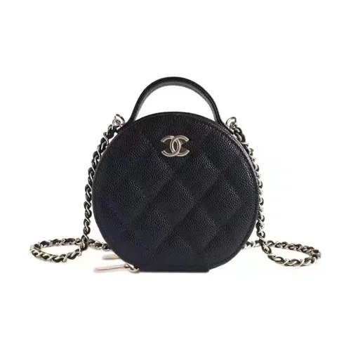 CHANEL 22c Early Spring С рельефом Тисненый Телячья кожа Одно плечо Ручная сумка Сумка через плечо Женская Черная